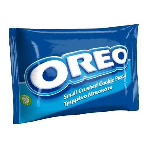 A 400 gram bag of Oreo brand Small Crumb Pieces