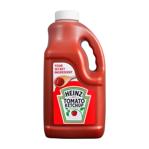 A 4 liter bottle of Heinz brand Tomato Ketchup