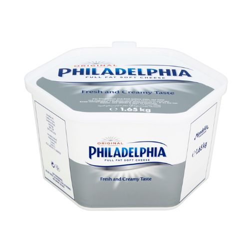 A 1.65 kilogram tub of Philadelphia brand Original Cream Cheese